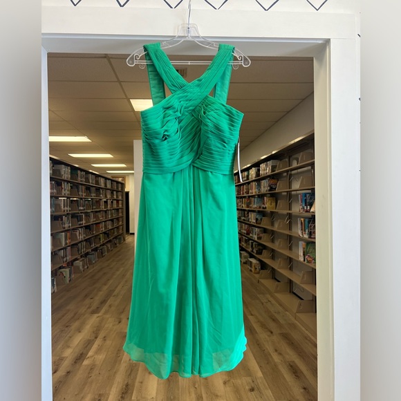 GREEN AZAZIE DRESS NEGER WORN SIZE 12 - Picture 1 of 4